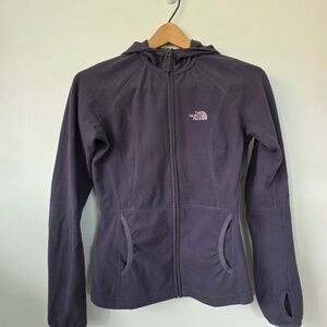 North Face Purple Full Zip Fleece Hoodie - XS‎